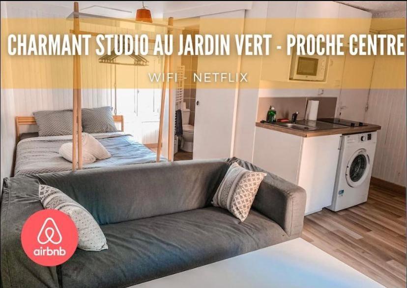 Charmant Studio Au Jardin Vert- Proche Centre Apartment Angouleme Bagian luar foto